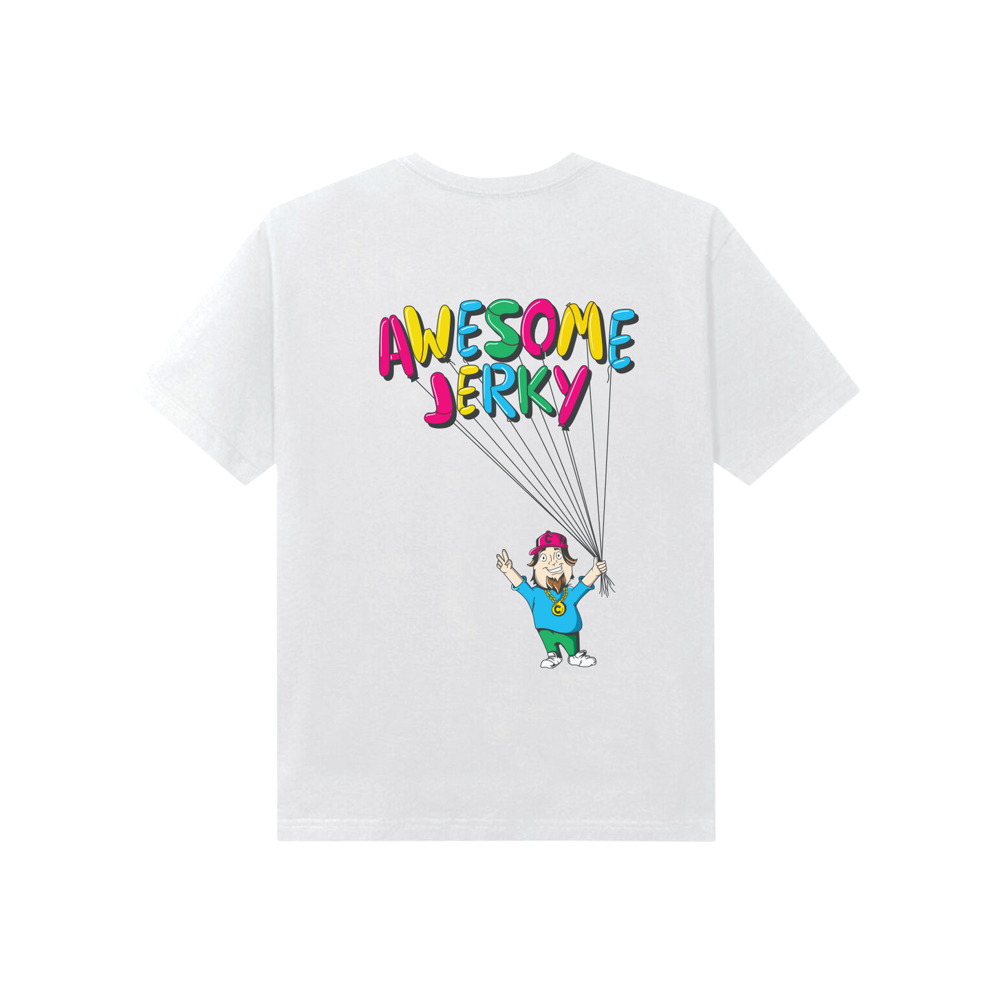 Chumlee's Awesome Jerky Short Sleeve T-Shirt, White