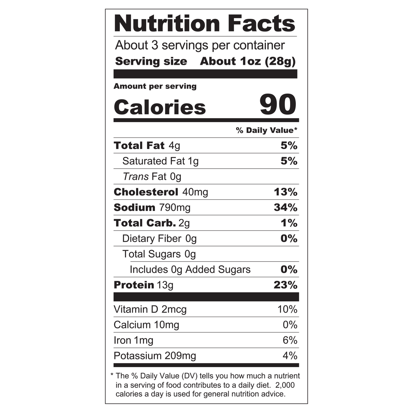 Chumlee's Awesome Beef Jerky, Original Cut, 3 oz Bag