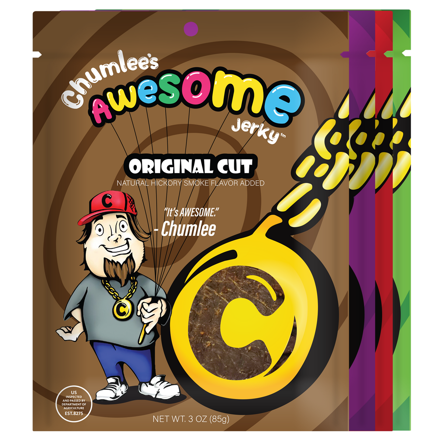 Chumlee's Awesome Beef Jerky, Variety 4-Pack