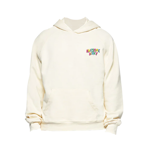 Chumlee's Awesome Jerky Long Sleeve Hoodie, Off-White