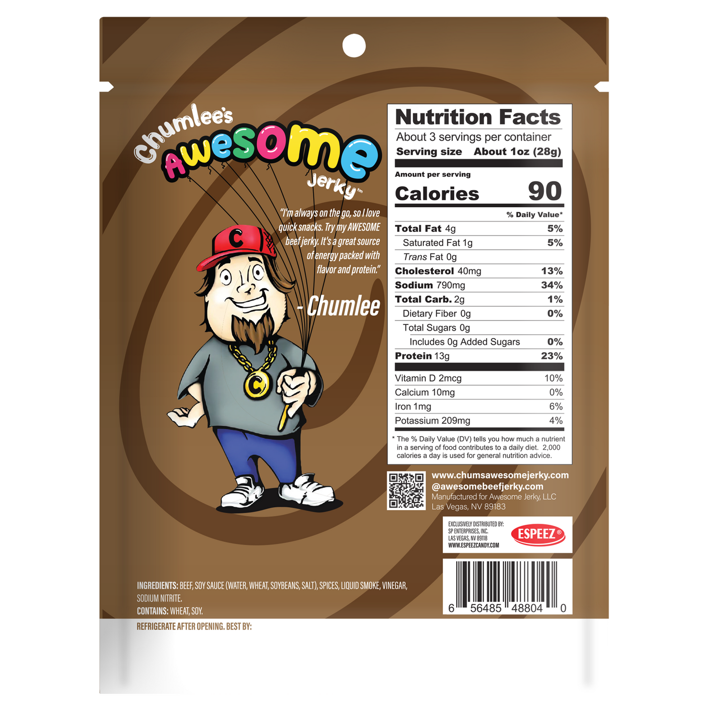 Chumlee's Awesome Beef Jerky, Variety 4-Pack